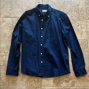 GAP Navy Casual Button-Down Shirt